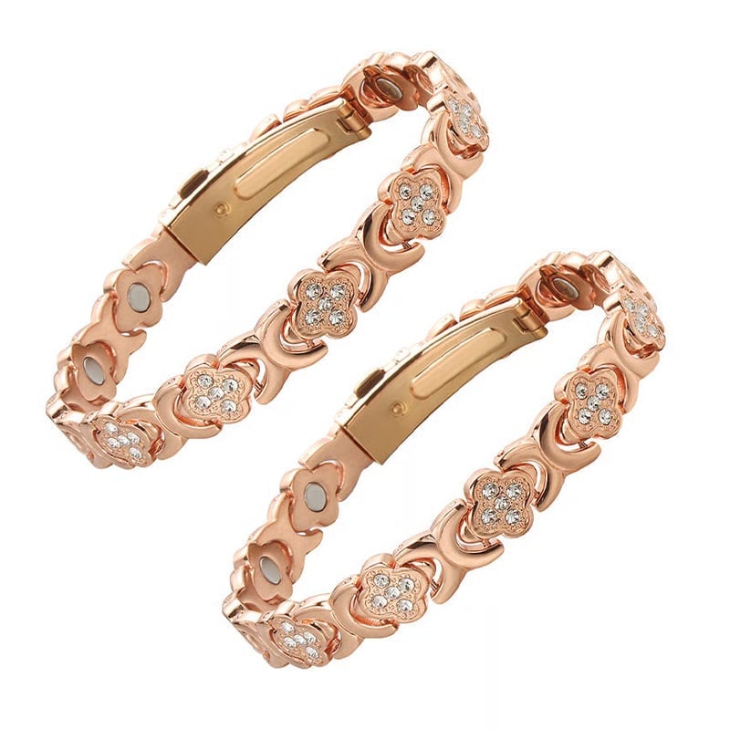 Flower Copper Bracelet - Flower*2 PCS
