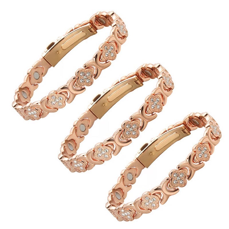 Flower Copper Bracelet - Flower*3 PCS